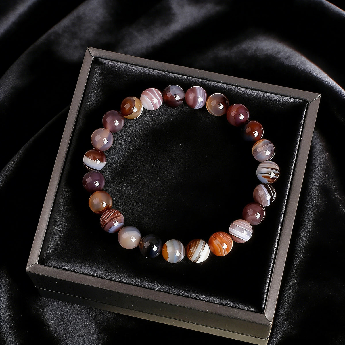 8 mm Stone Bead Bracelet