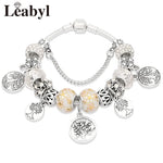 Crystal Bead Charm Bracelet
