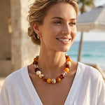 Multicoloured Acrylic Bead Necklace