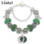 Crystal Bead Charm Bracelet