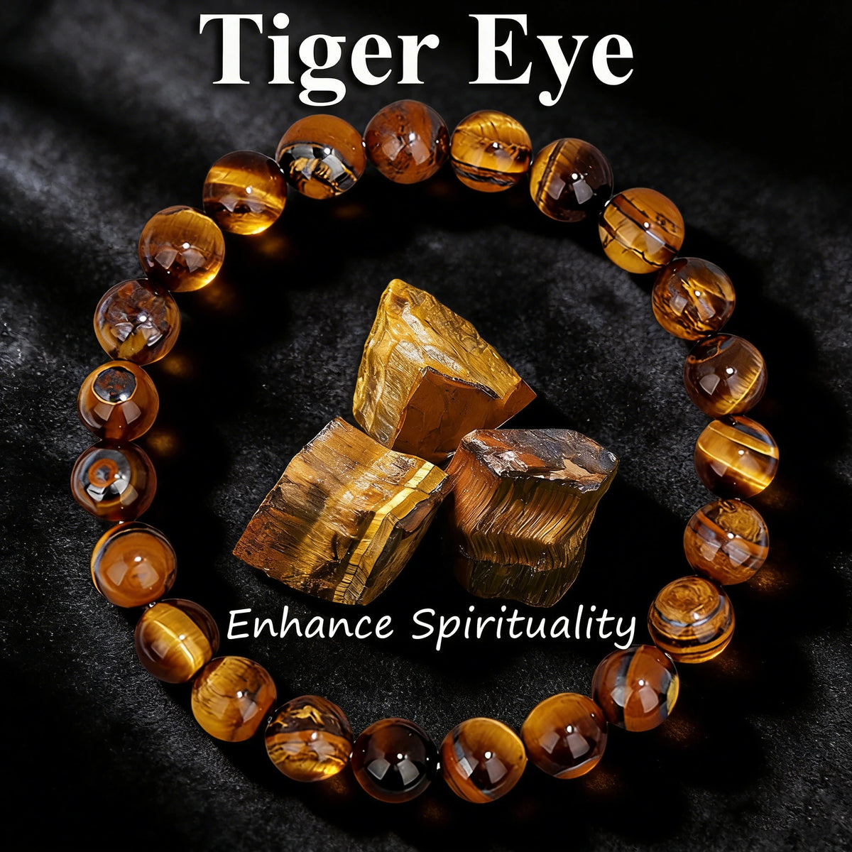 8 mm Stone Bead Bracelet