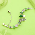 Crystal Bead Charm Bracelet
