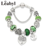 Crystal Bead Charm Bracelet
