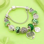 Crystal Bead Charm Bracelet