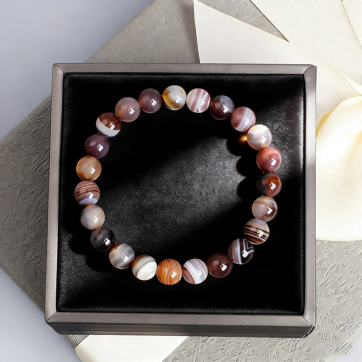8 mm Stone Bead Bracelet