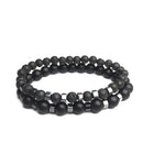Stone Bead Bracelet Set – 2 Pieces