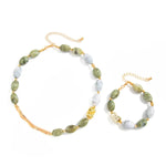 Resin Bead Necklace & Bracelet Set
