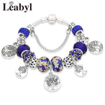 Crystal Bead Charm Bracelet