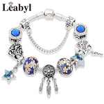 Crystal Bead Charm Bracelet