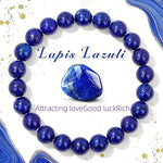 Lapis Lazuli Bead Stretch Bracelet