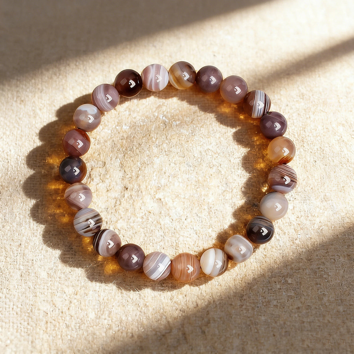 8 mm Stone Bead Bracelet