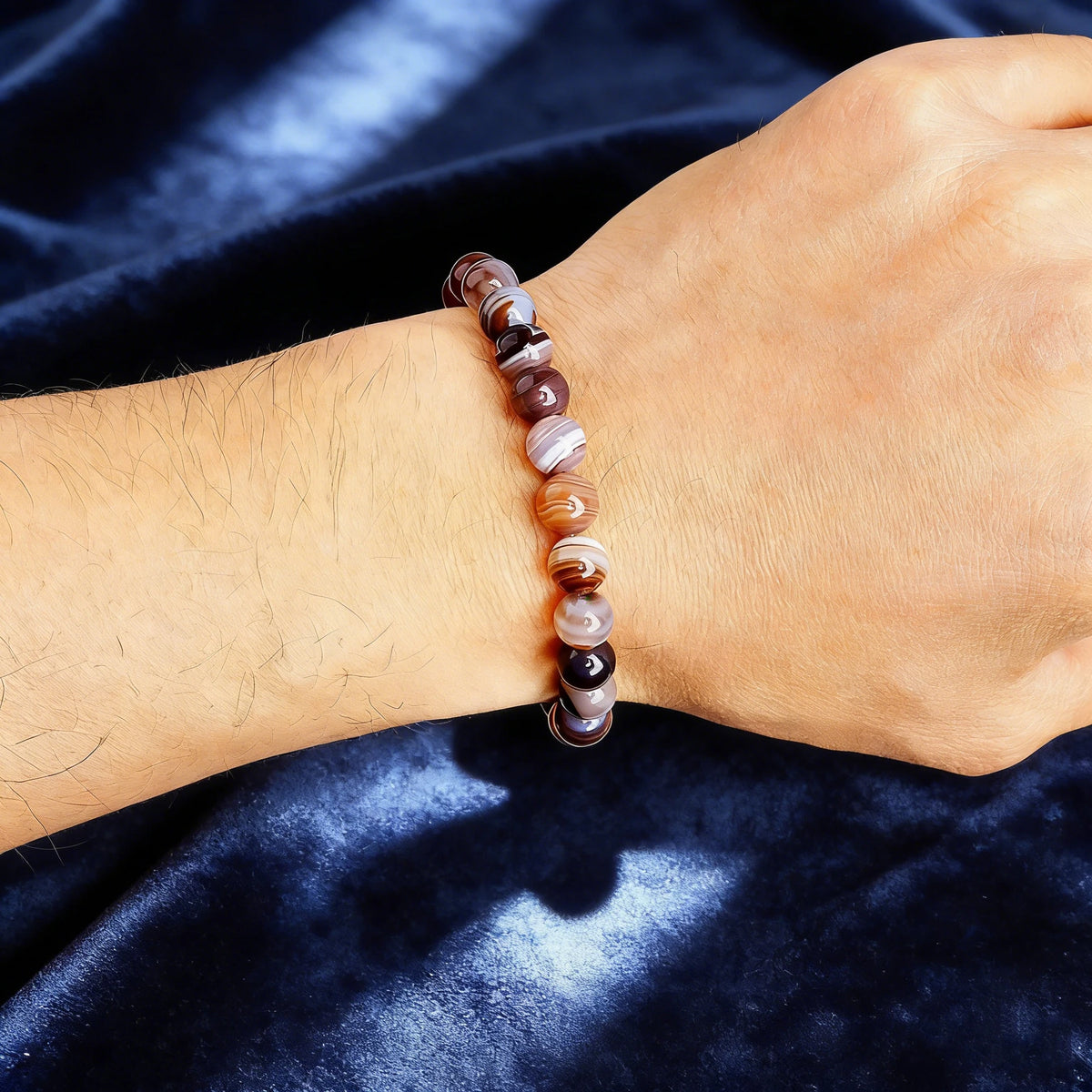 8 mm Stone Bead Bracelet