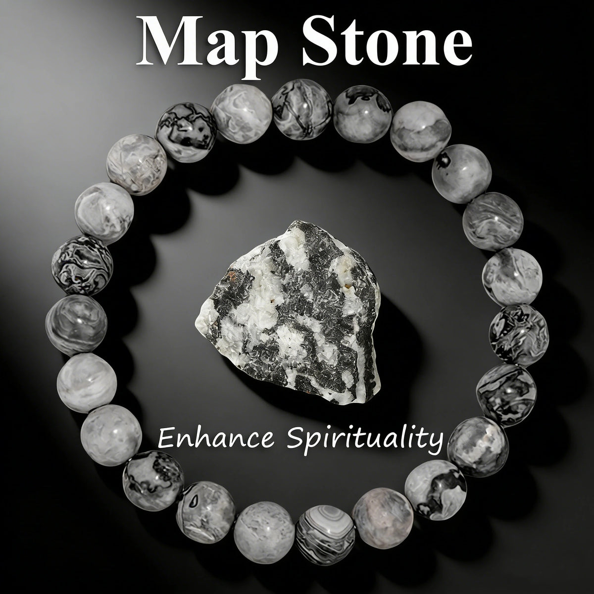8 mm Stone Bead Bracelet