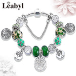 Crystal Bead Charm Bracelet